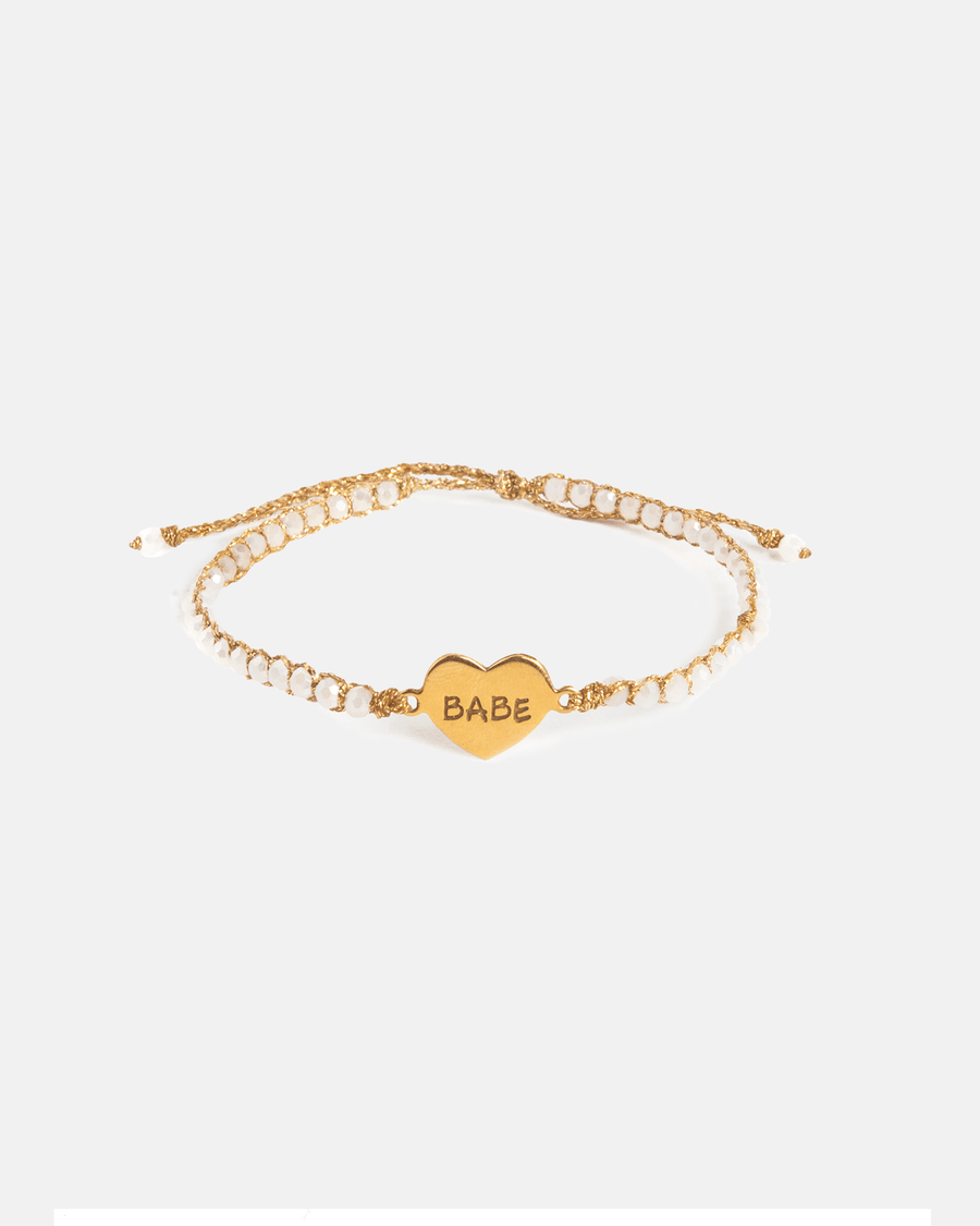 Crystal Rainbow Babe Bracelet | Gold