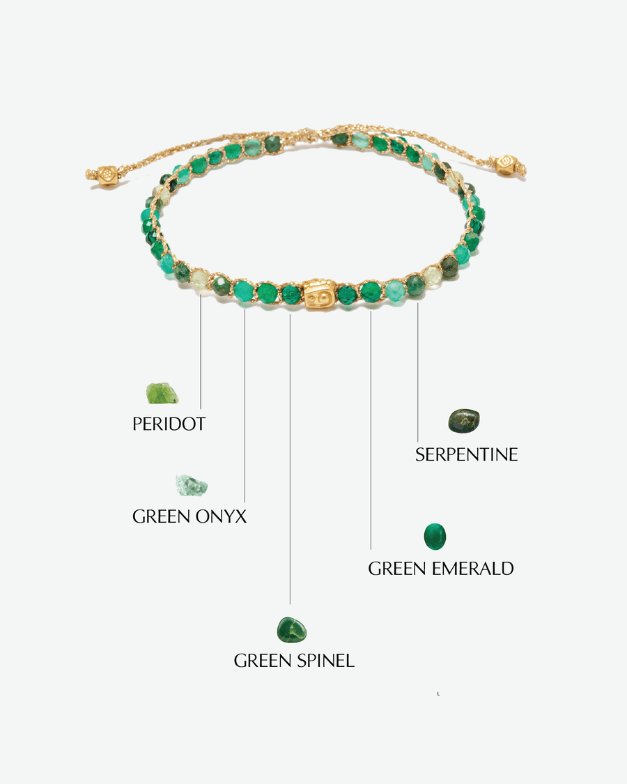Ombre Green Glow | Gold - Samapura Jewelry