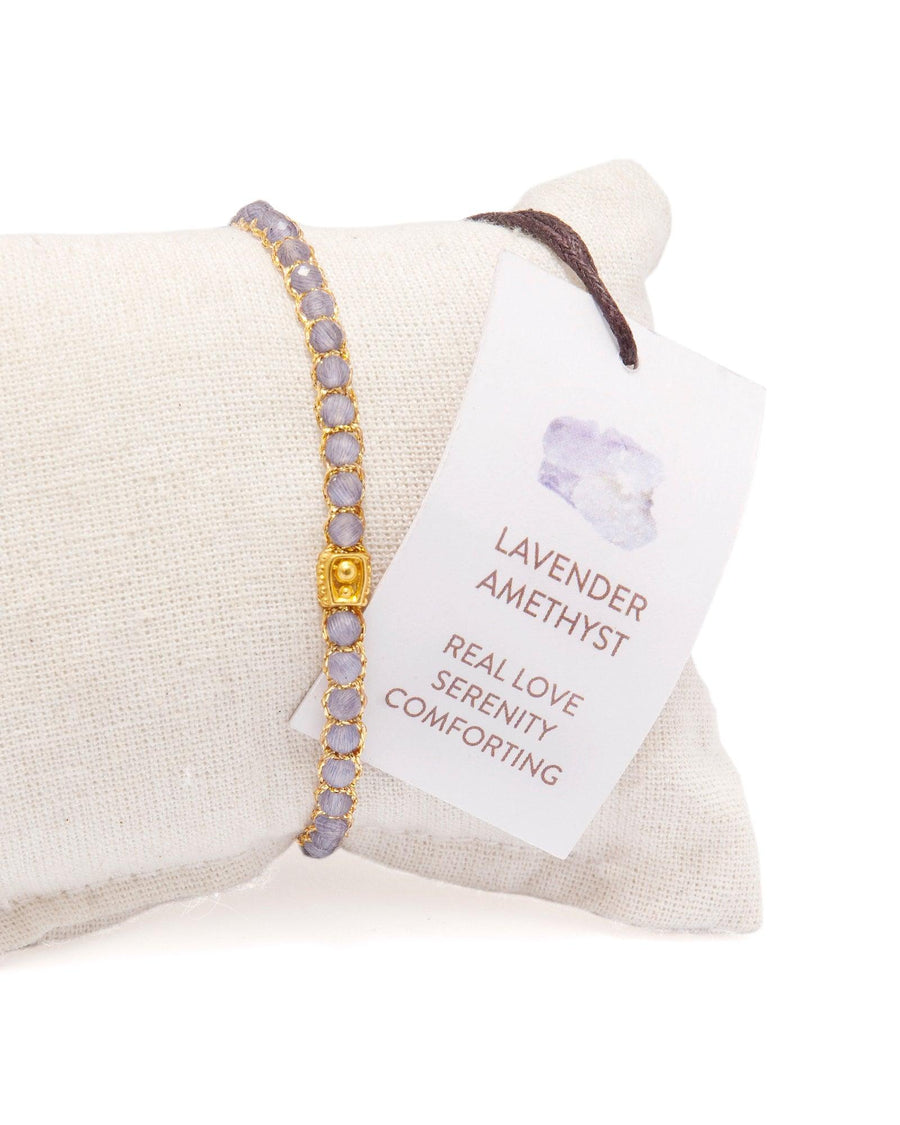 Lavender Amethyst from Zambia Bracelet | Gold