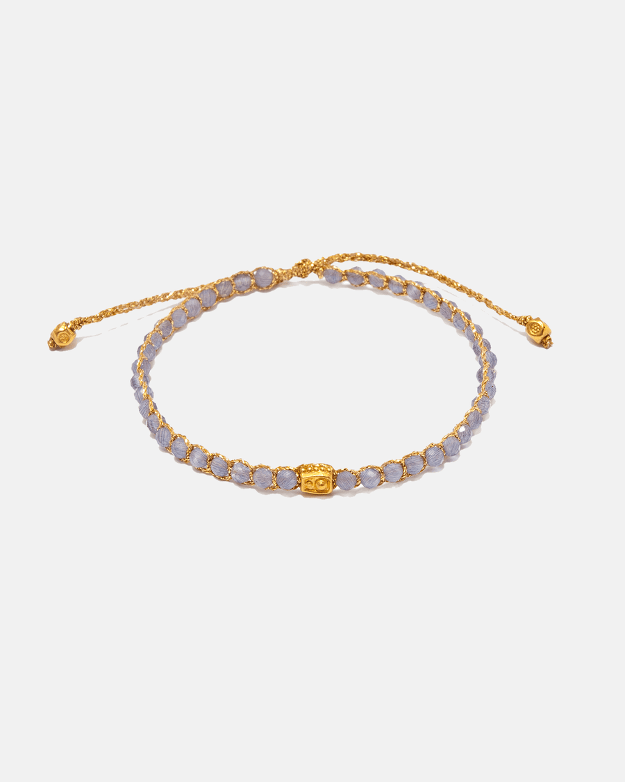 Lavender Amethyst from Zambia Bracelet | Gold - Samapura Jewelry