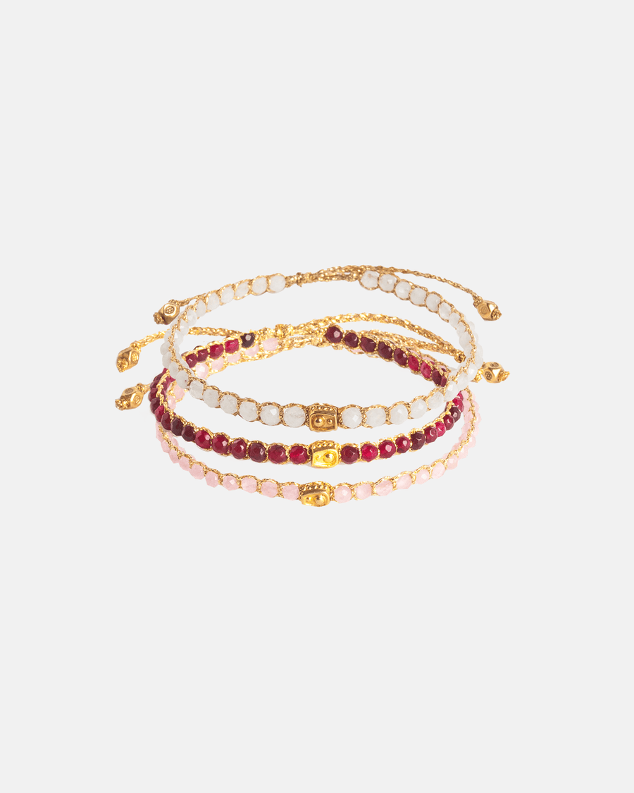 Valentine Stack Bracelets | Gold