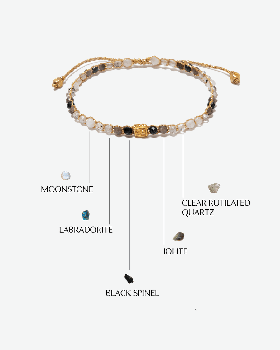 Ombre Moon Rock Bracelet | Gold
