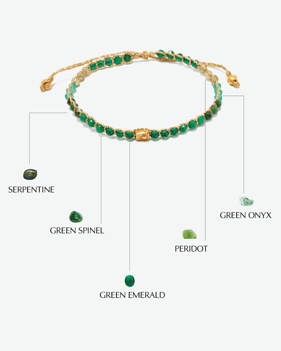 Ombre Bali Green Glow | Gold - Samapura Jewelry