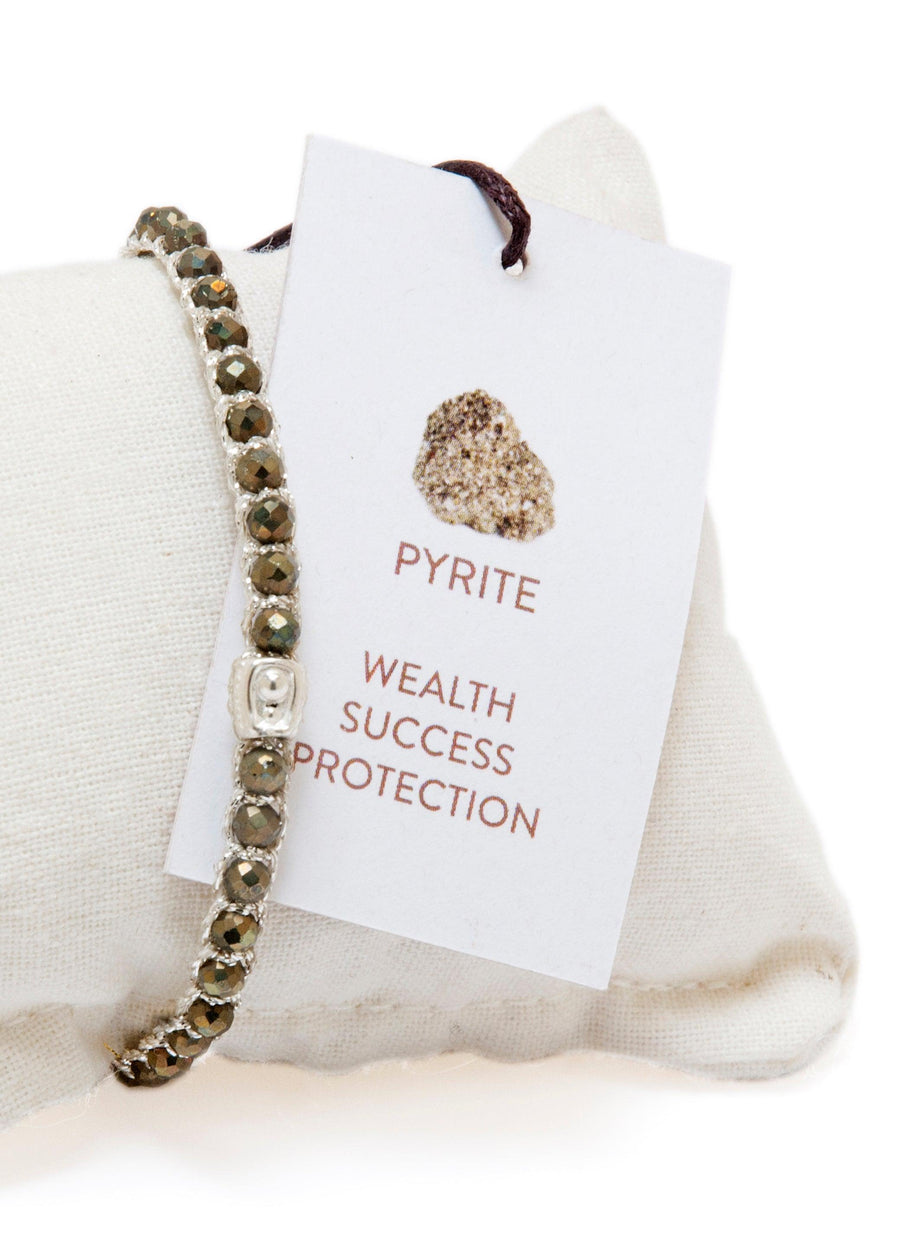Original Pyrite Bracelet | Silver - Samapura Jewelry