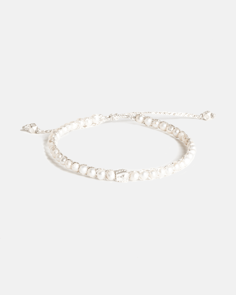 Fresh Water Pearl Round Bracelet | Silver - Samapura Jewelry