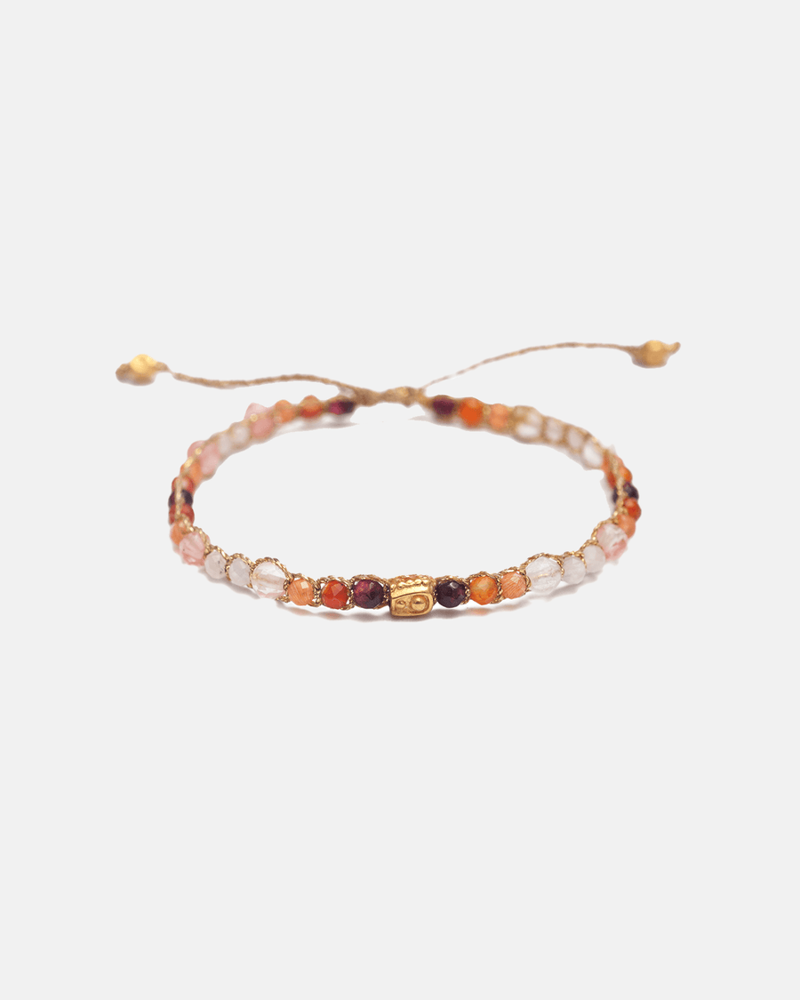 Ombre Pink Candy Bracelet | Gold - Samapura Jewelry