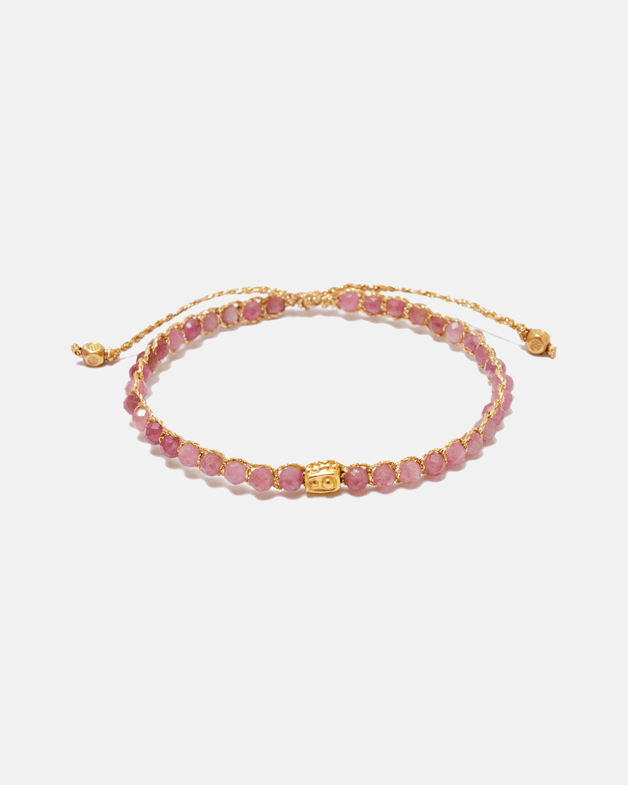 Pink Tourmaline Bracelet | Gold - Samapura Jewelry
