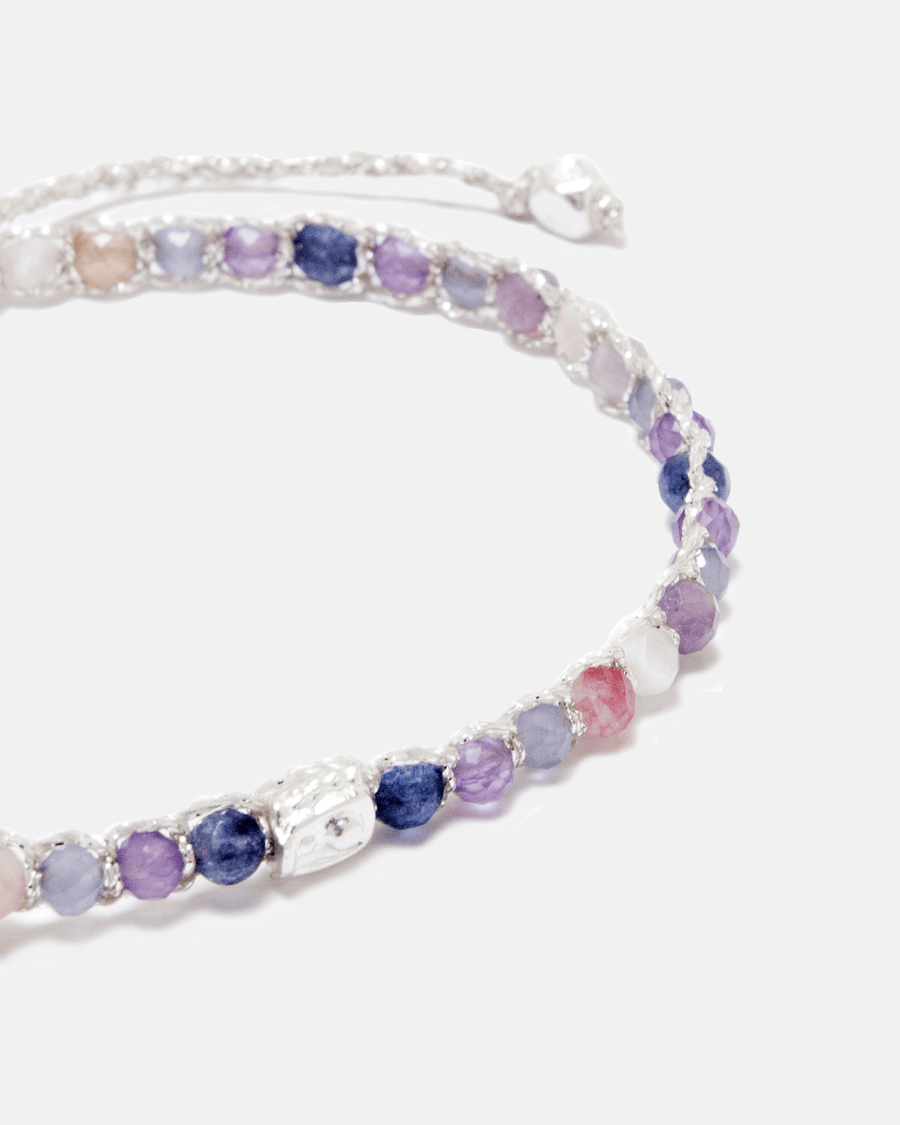 Ombre Purple Rain Bracelet | Silver - Samapura Jewelry