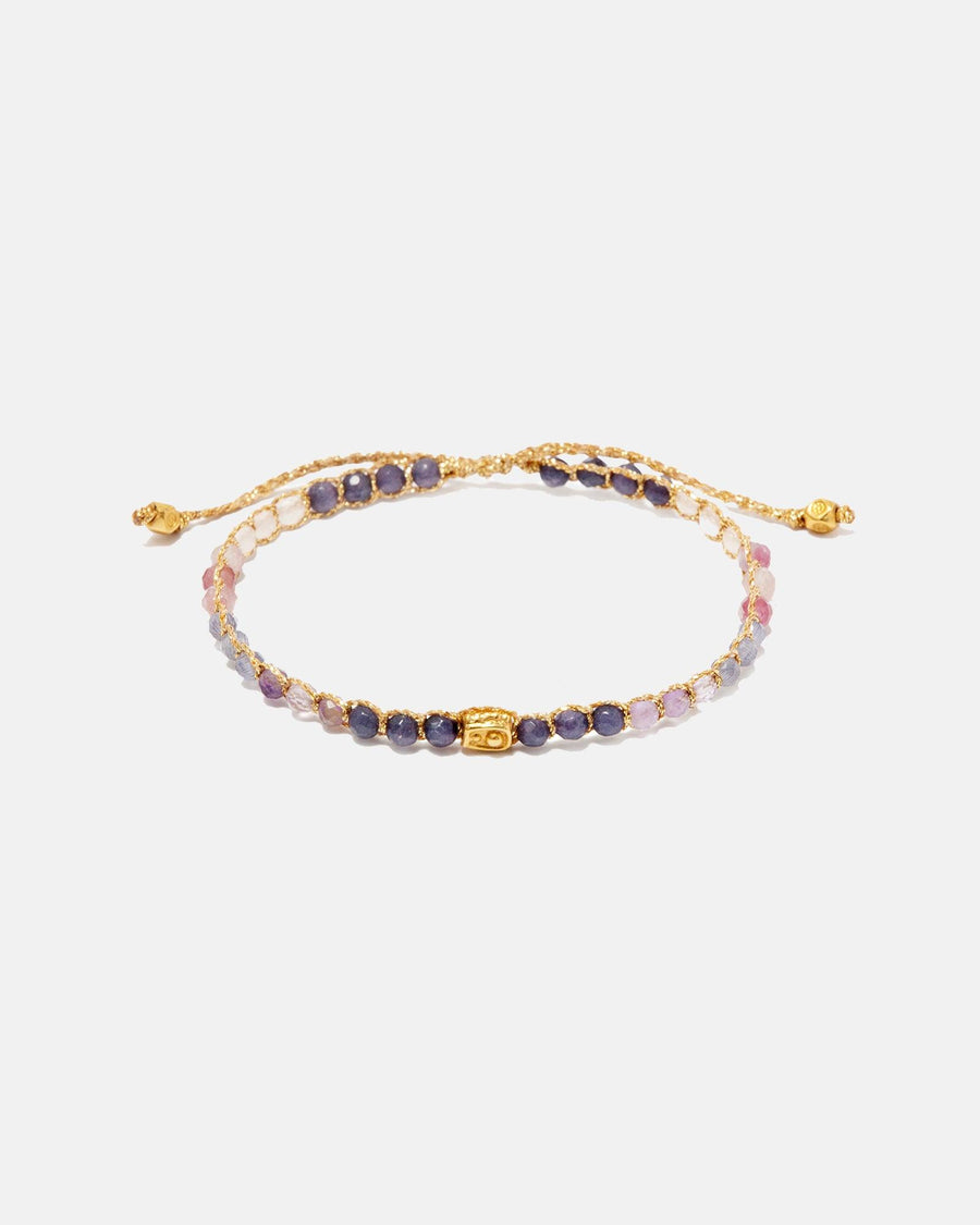 Ombre Bali Purple Rain Bracelet | Gold