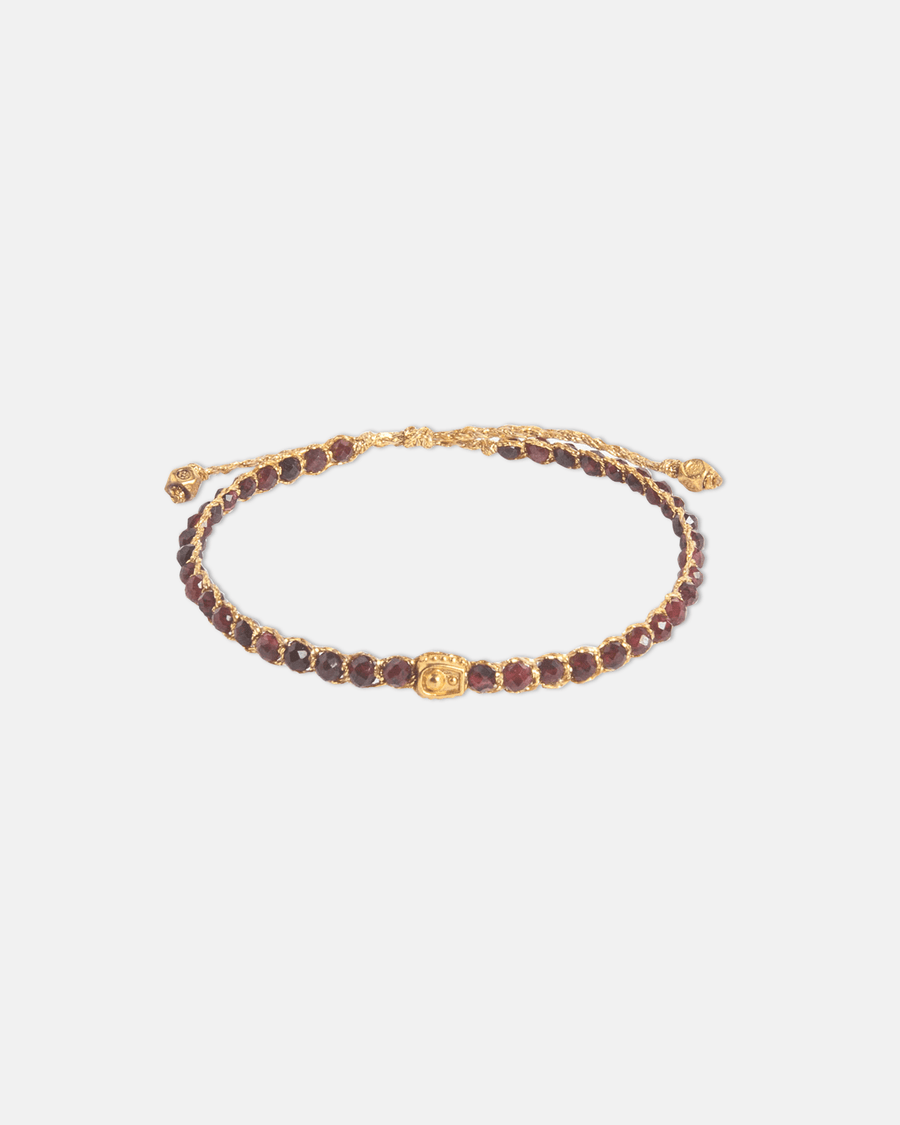 Rhodolite Garnet Bracelet | Gold - Samapura Jewelry