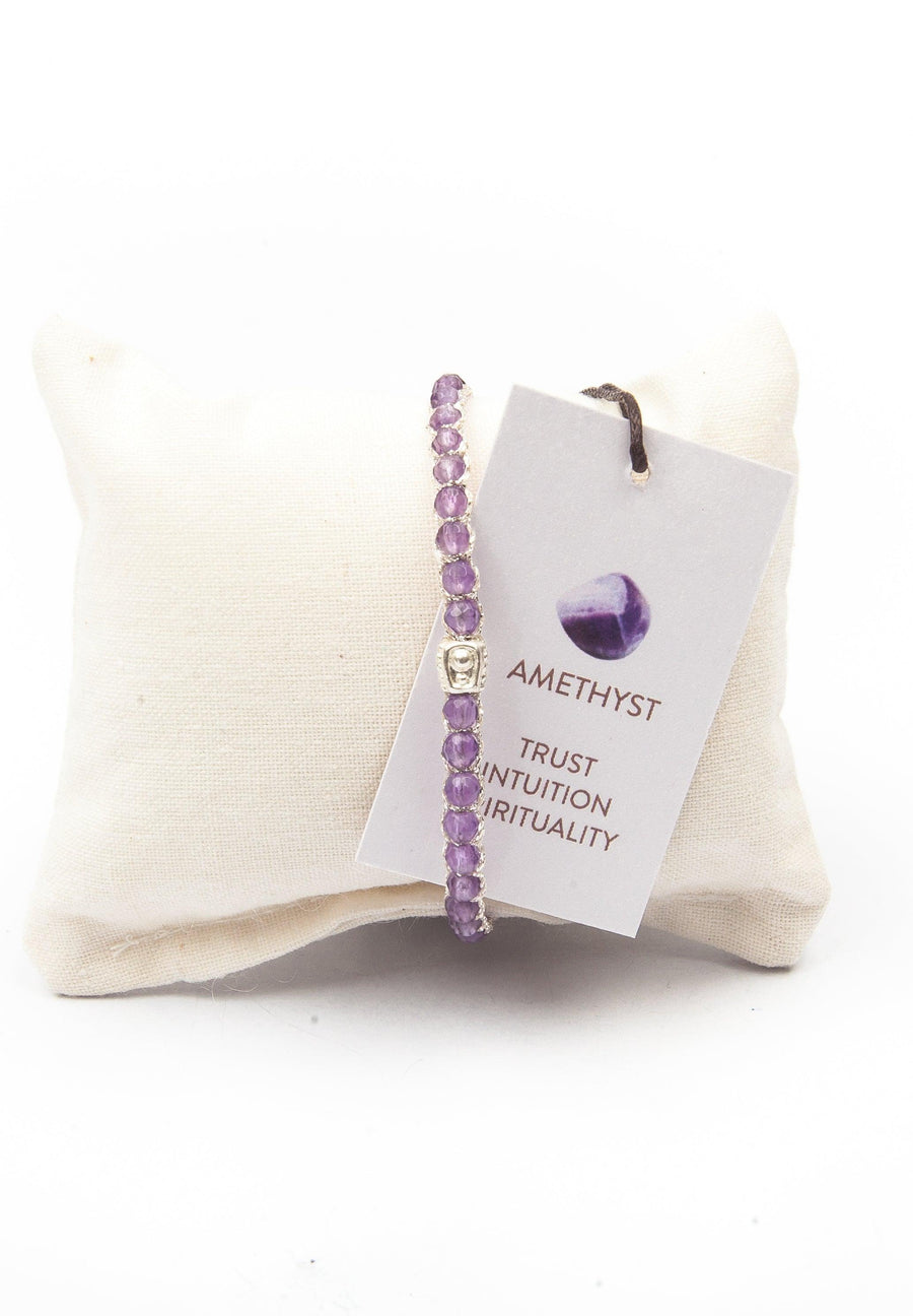 Light Amethyst Bracelet | Silver - Samapura Jewelry