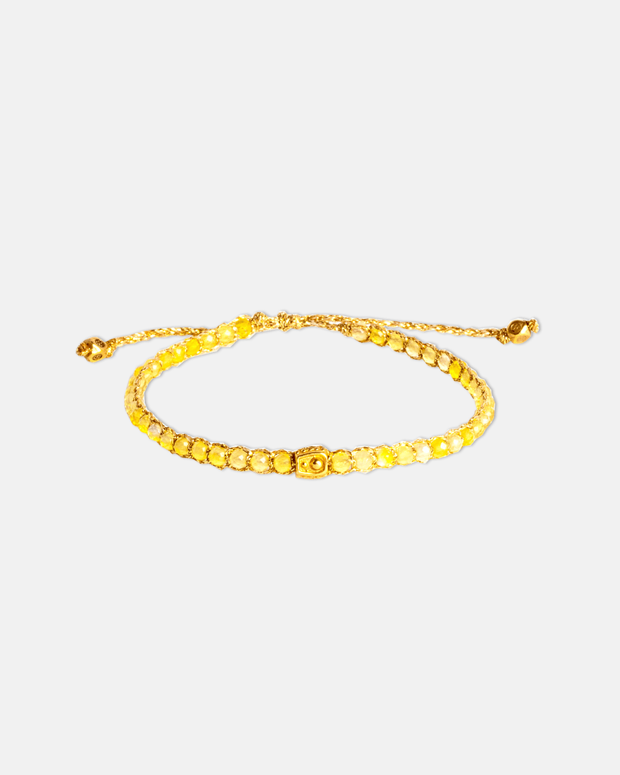 Yellow Calcite Bracelet | Gold - Samapura Jewelry