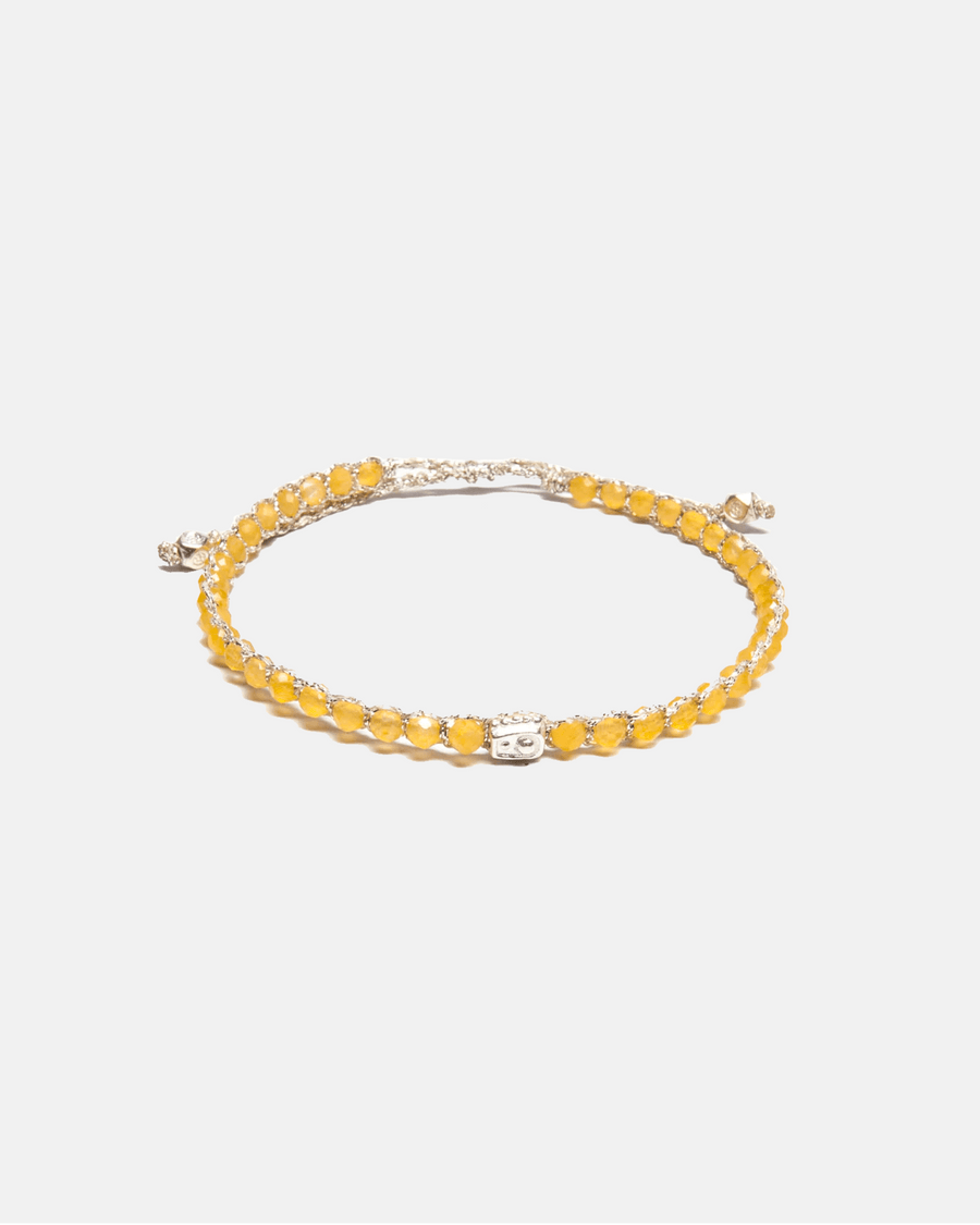 Yellow Calcite Bracelet | Silver - Samapura Jewelry